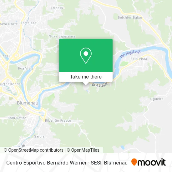 Centro Esportivo Bernardo Werner - SESI map