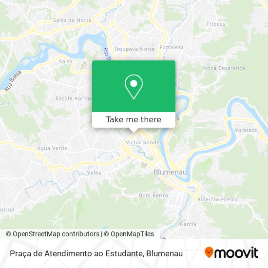 Mapa Praça de Atendimento ao Estudante