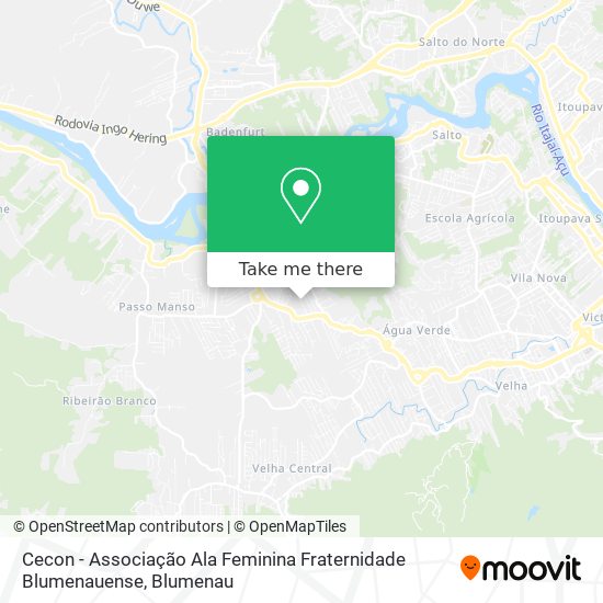 Cecon - Associação Ala Feminina Fraternidade Blumenauense map