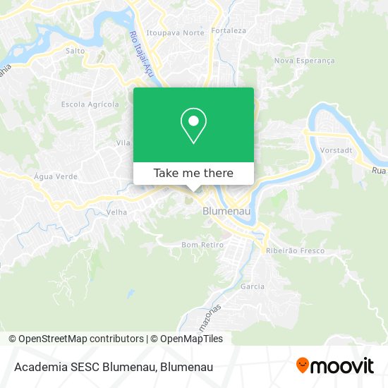 Academia SESC Blumenau map