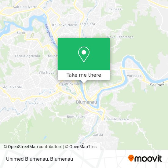 Unimed Blumenau map