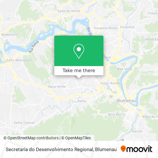 Secretaria do Desenvolvimento Regional map