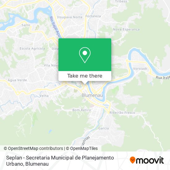 Seplan - Secretaria Municipal de Planejamento Urbano map