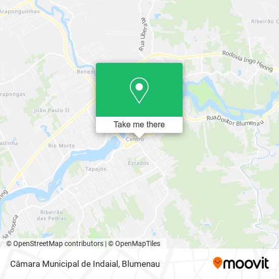 Câmara Municipal de Indaial map