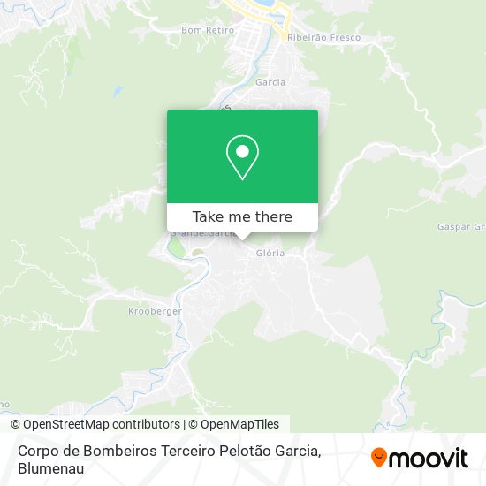 Corpo de Bombeiros Terceiro Pelotão Garcia map