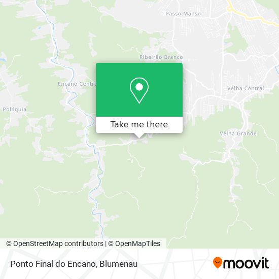 Ponto Final do Encano map