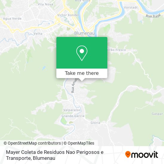 Mayer Coleta de Residuos Nao Perigosos e Transporte map