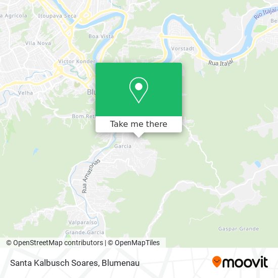 Santa Kalbusch Soares map