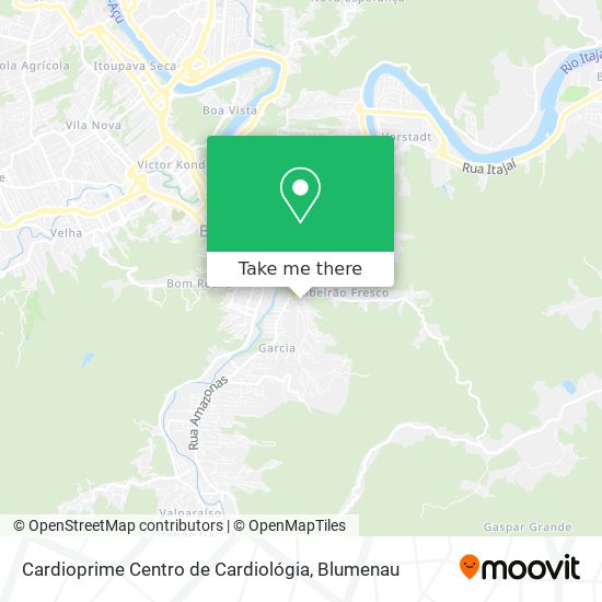 Mapa Cardioprime Centro de Cardiológia