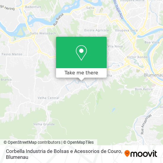 Mapa Corbella Industria de Bolsas e Acessorios de Couro