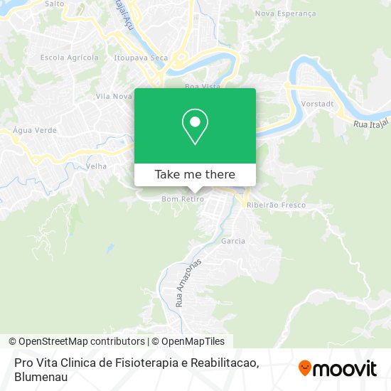 Pro Vita Clinica de Fisioterapia e Reabilitacao map