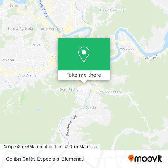 Colibri Cafés Especiais map
