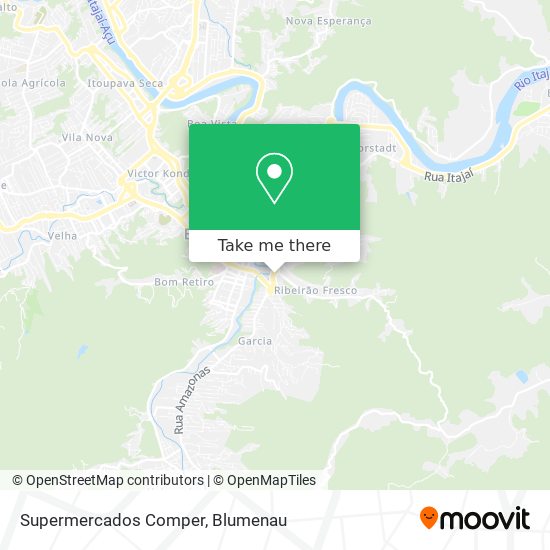 Supermercados Comper map