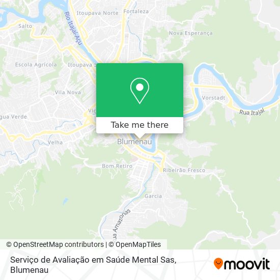 Serviço de Avaliação em Saúde Mental Sas map