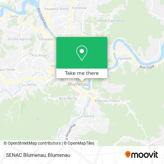 SENAC Blumenau map