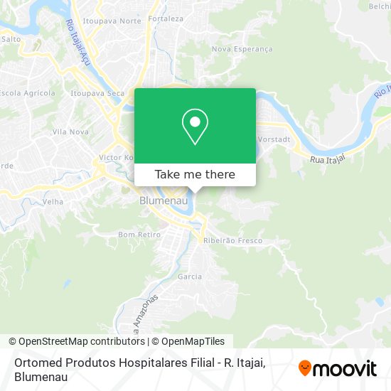 Mapa Ortomed Produtos Hospitalares Filial - R. Itajai