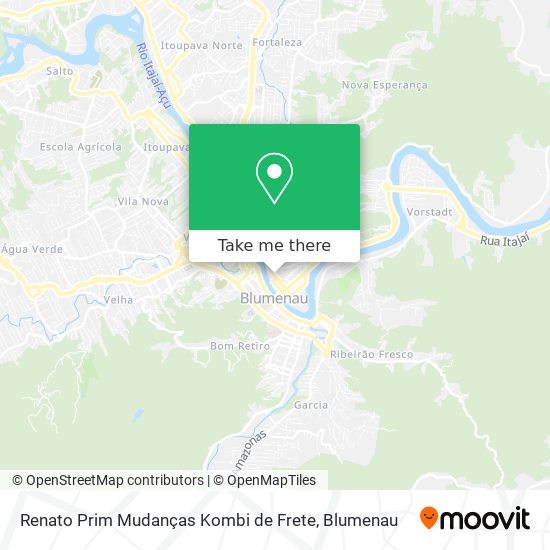 Mapa Renato Prim Mudanças Kombi de Frete