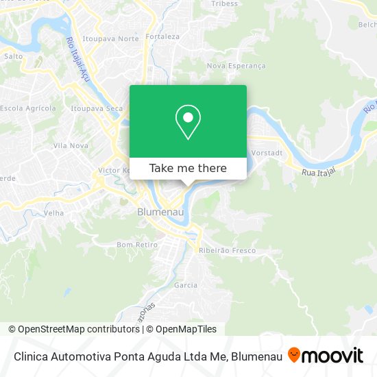 Mapa Clinica Automotiva Ponta Aguda Ltda Me