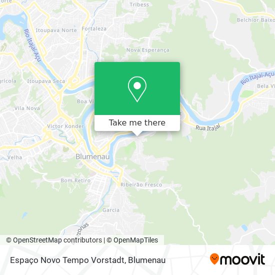 Espaço Novo Tempo Vorstadt map