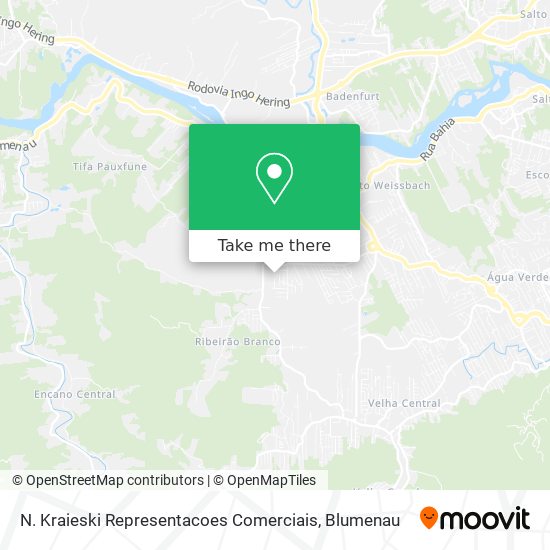 N. Kraieski Representacoes Comerciais map