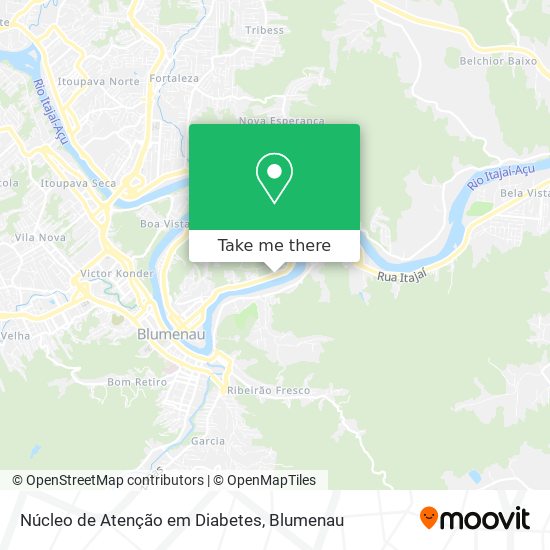 Núcleo de Atenção em Diabetes map