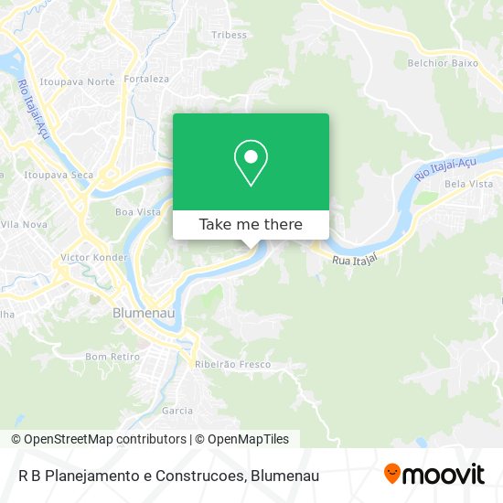 R B Planejamento e Construcoes map