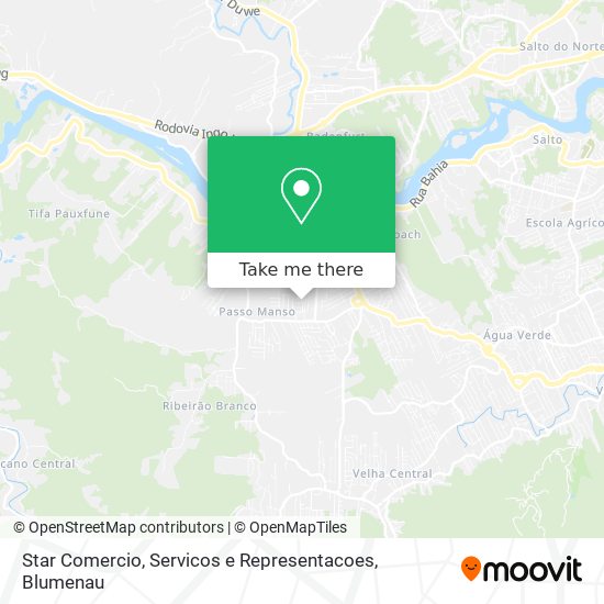 Mapa Star Comercio, Servicos e Representacoes