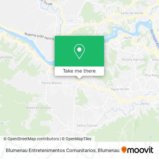 Blumenau Entretenimentos Comunitarios map