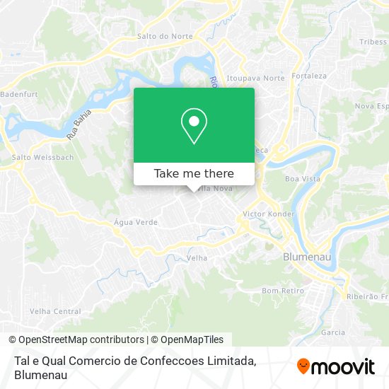 Mapa Tal e Qual Comercio de Confeccoes Limitada