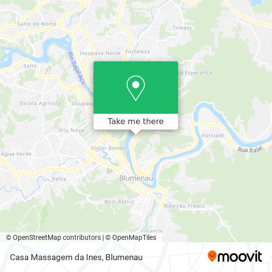 Mapa Casa Massagem da Ines