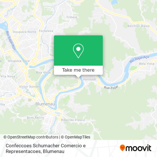 Mapa Confeccoes Schumacher Comercio e Representacoes