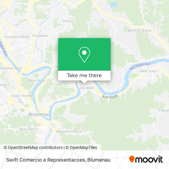 Swift Comercio e Representacoes map