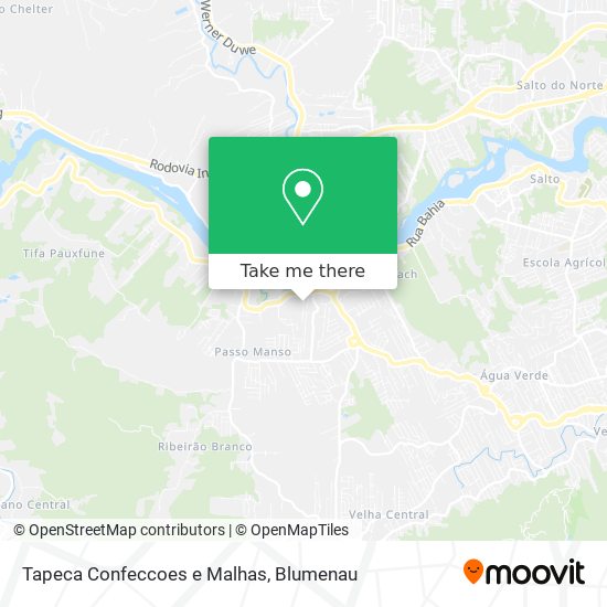 Mapa Tapeca Confeccoes e Malhas