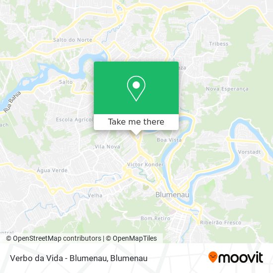 Verbo da Vida - Blumenau map