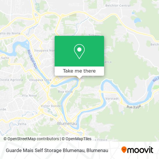 Guarde Mais Self Storage Blumenau map