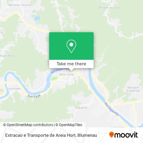 Mapa Extracao e Transporte de Areia Hort