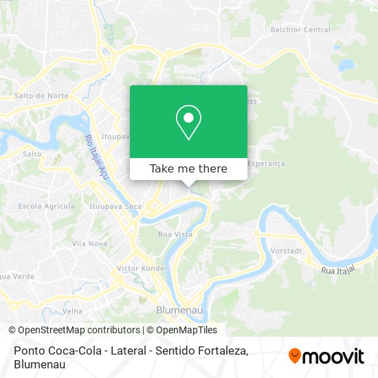 Mapa Ponto Coca-Cola - Lateral - Sentido Fortaleza