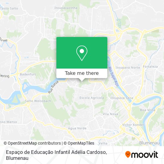 Mapa Espaço de Educação Infantil Adélia Cardoso