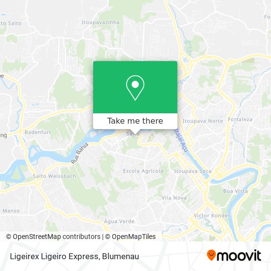 Ligeirex Ligeiro Express map