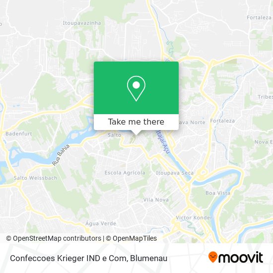 Confeccoes Krieger IND e Com map