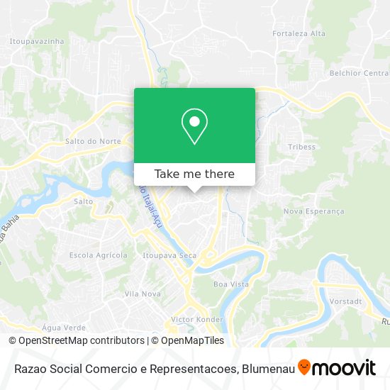 Razao Social Comercio e Representacoes map