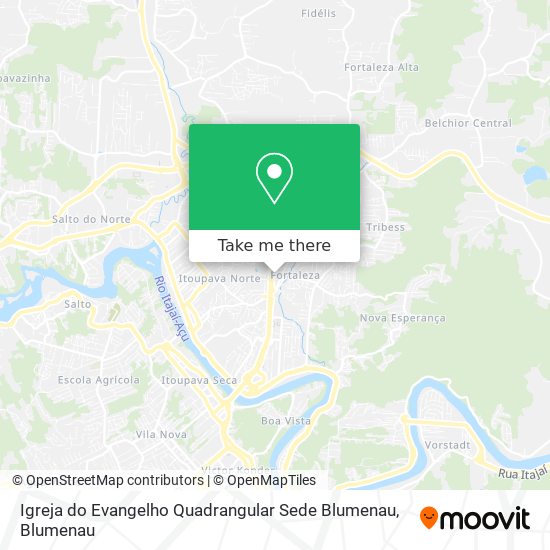 Igreja do Evangelho Quadrangular Sede Blumenau map