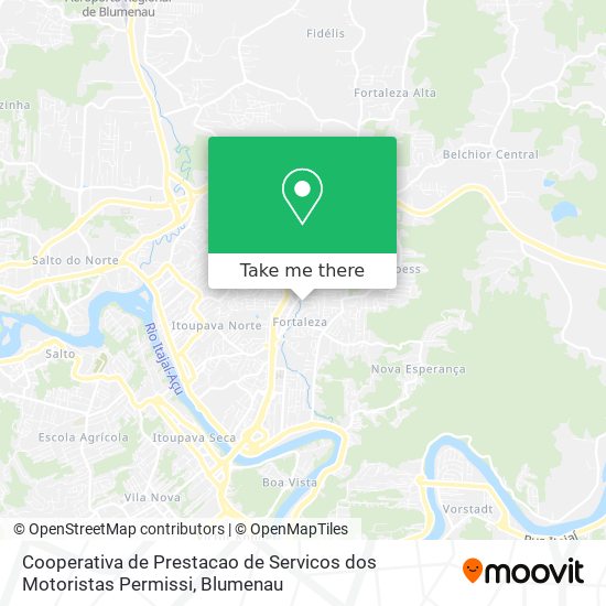 Mapa Cooperativa de Prestacao de Servicos dos Motoristas Permissi