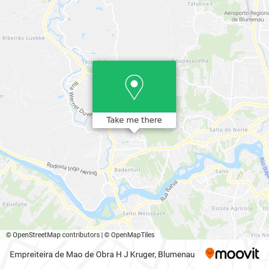 Empreiteira de Mao de Obra H J Kruger map
