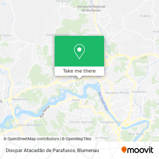 Discpar Atacadão de Parafusos map