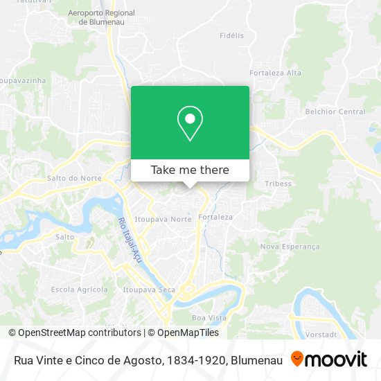 Rua Vinte e Cinco de Agosto, 1834-1920 map