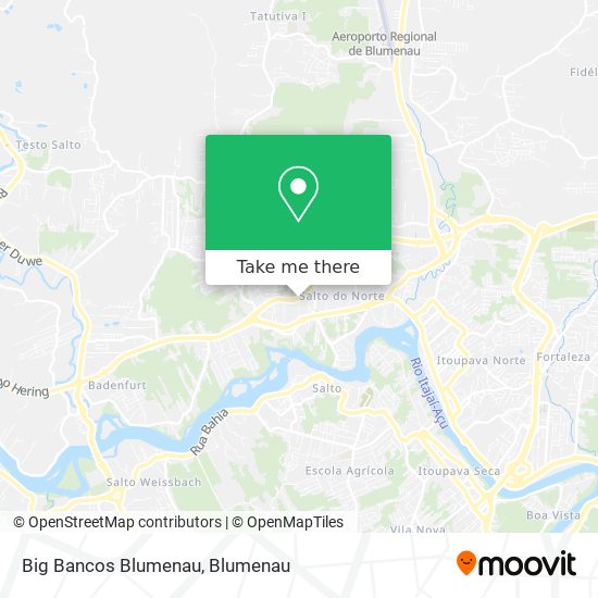 Big Bancos Blumenau map