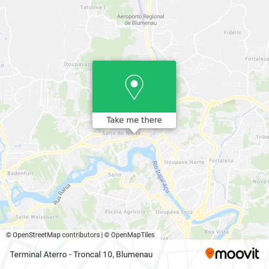 Terminal Aterro - Troncal 10 map