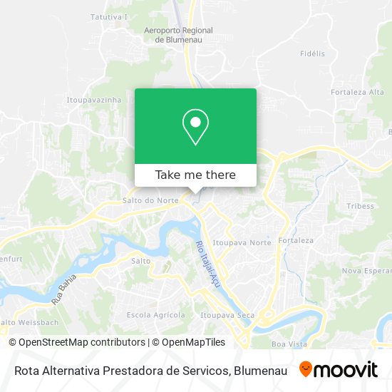 Rota Alternativa Prestadora de Servicos map
