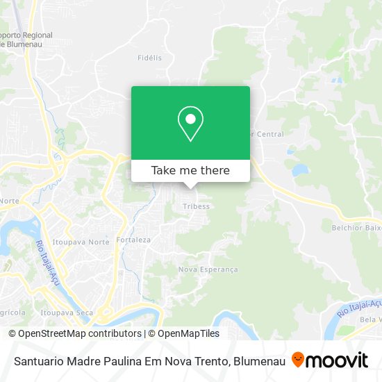Santuario Madre Paulina Em Nova Trento map